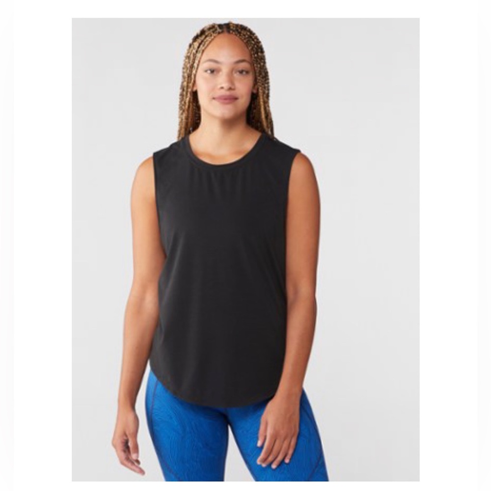 prAna Rogue Sleeveless top in black, size XS